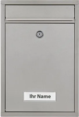 Produktbild von Verda Briefkasten Postkasten Wandbriefkasten Graues Aluminium mit Glitzer SN3664-4