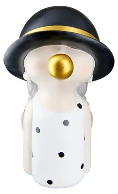 Produktbild von Gilde Figur, Mädchen, "Bubblegum", Kaugummimotiv, Kunstharz, schwarz, weiß, VE 2, L. 18 cm, B. 14 cm, H. 25 cm 52710 4063387527108
