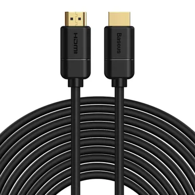 Produktbild von Kabel HDMI 2.0, Baseus High Definition Series, Full HD 1080p/60Hz, 18Gb/s, HDR, 12 m, Schwarz