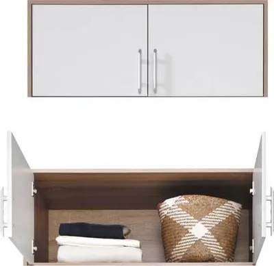 Image de Rehausse pour armoire Smart 100 x 56 x 40 cm, chêne Sonoma blanc, 2 portes