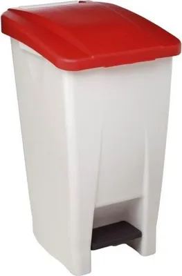 Immagine prodotto di Rossignol cestino mobile con pedale 60L in plastica di polietilene, colore:bianco/verde