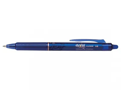 Produktbild von Pilot Frixion Clicker, Ausziehbarer Gelschreiber, Blau, Blau, Kunststoff, Fettdruck, Gummi