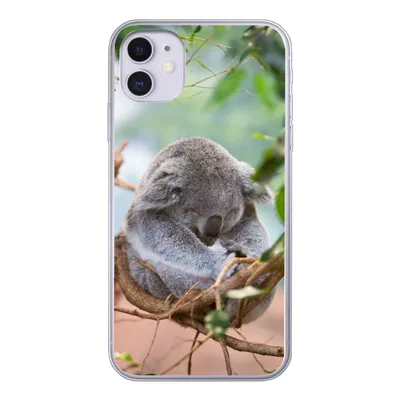 Produktbild von MuchoWow® Handyhülle Schutzhülle Hülle für iPhone 11 Koala - Zweige - Kinder - Jungen - Mädchen Silikon Softcase Handy Hülle - Handytasche