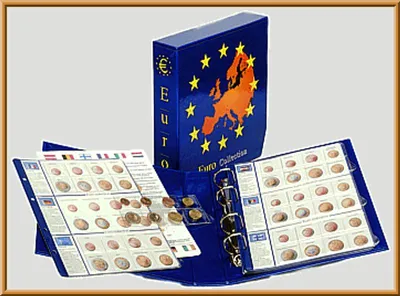 Produktbild von Lindner 8450 Vordruckalbum EURO COLLECTION: Kursmünzensätze alle Euro-Länder