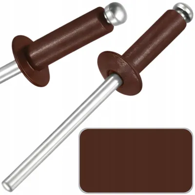 Obrázek produktu pro Slepé nýty 4x8 mm RAL 8016 Hnědá Mahagonová 100ks