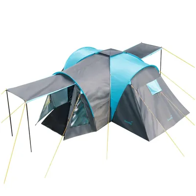 Produktbild von Skandika Kuppelzelt Hammerfest für 6 Personen | Campingzelt mit/ohne eingenähtem Zeltboden, mit/ohne Sleeper Technologie & schwarzen Kabinen