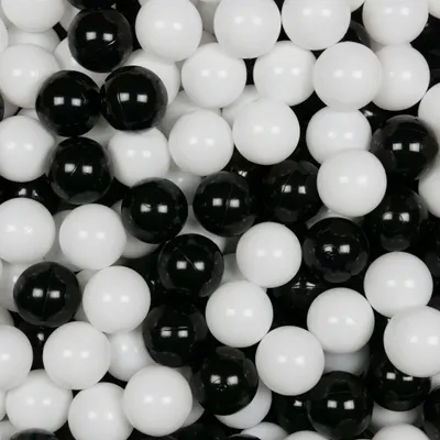 Image de Balles de jeu ø7cm 400pcs blanc, noir