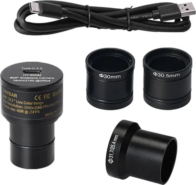 Obrázek produktu pro Digitální elektronický okulár IMX377 CMOS USB kamera pro mikroskopy FHD 4K USB2.0 barevná 8MP digitální kamera Bezplatný ovladač pro mikroskop nebo teleskop
