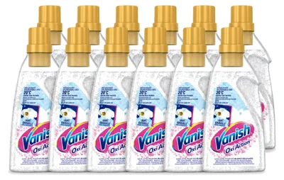 Produktbild von 12 x Vanish Oxi Action Whitening Gel – Wasbooster für weiße Wäsche – 750 ml - Vorteilspackung - 12 Stücke