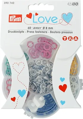 Produktbild von Prym Love Set Druckknöpfe Jersey, 8mm, in 6 Farben