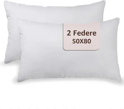Produktbild von Kissenbezüge 50 x 80 cm, 2 Stück, Baumwolle, Atmungsaktiv, Mit Umschlagverschluss, für Doppelbett