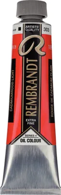 Immagine prodotto di Vernice ad olio Rembrandt in tubetto 40 ml rosso cadmio chiaro 303