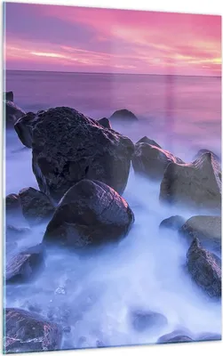 Produktbild von Bilder auf glas - Einteilig - Strand ufer wolken dämmerung - 50x70cm - Glasbilder - Wandbilder - Bilder - Wanddekoration aus Glas - Glas Bilder - Wandbild auf Glas - GPA50x70-2409