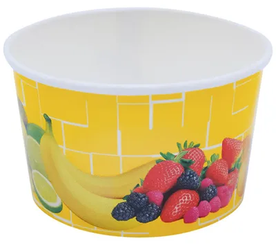 Produktbild von 200x Eisbecher Pappe rund 260 ml Ø 92mm Höhe 55mm "Fruchtreigen"