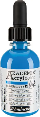 Produktbild von Schmincke Akademie Acryl color Ink 50ml Primär Cyan 23446024