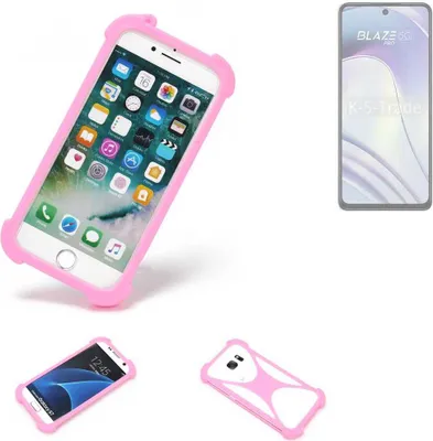 Produktbild von K-S-Trade Handy Hülle kompatibel mit Lava Blaze Pro 5G Schutz Hülle Bumper Silikon Schutz Hülle Cover Case Silikoncase Silikonbumper TPU Softcase