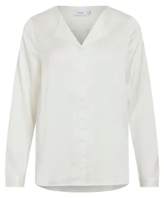 Productafbeelding van Vila dameslangarmshirt VIELLETTE, met V-hals