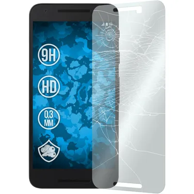 Produktbild von 2er-Pack PhoneNatic Glas-Folie klar  kompatibel mit Google Nexus 5X - Panzerglas für Nexus 5X