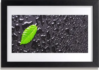 Produktbild von Bild 30x20 MDF-Rahmen Wandkunst Art Blatt Drops