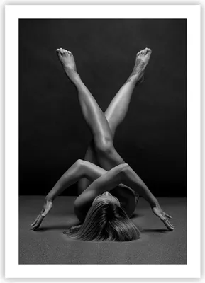 Produktbild von Poster - Poster ohne Rahmen - Frau Gymnastik Yoga - 50x70 cm - Wand Bild - Wanddeko - Wandbilder - Kunstposter - Wandposter - Bilder - Kunstdruck - Wanddekoration - Wandbild - P2XPA50x70-4957