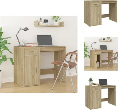 Produktbild von vidaXL Schreibtisch Sonoma-Eiche 100x49x75 cm Holzwerkstoff - Schreibtische