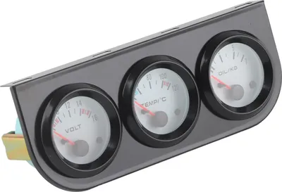 Obrázek produktu pro Univerzální sada trojitých manometrů do auta Měřič teploty vody + voltů + tlaku oleje 52mm přístroj
