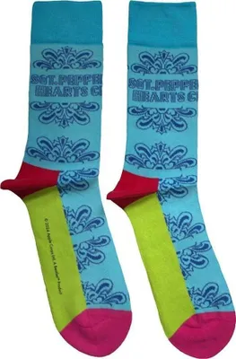 Immagine prodotto di The Beatles Sgt Pepper Testo Contorni Azzurro 40-45 Calzini