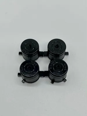 Produktbild von PlayStation 5 DualSense PS5 Controller Stick Thumbstick Joystick Kappen Knöpfe Alu Metall: Knöpfe Schwarz