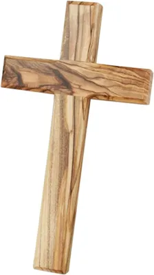 Productafbeelding van Houten kruis van olijnhout, 15 x 9 cm, wandkruis voor aan de muur