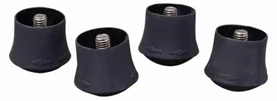 Produktbild von Siena Garden universal Fußkappen 4er-Set, höhenverstellbar, schwarz Ø 25 mm
