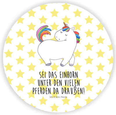 Produktbild von Mr. & Mrs. Panda Kühlschrankmagnet Einhorn Stolzieren - Weiß - Geschenk, Pferd, magnet für fotos, Stolz, whiteboardmagnet, kühlschrank, Unicorn, pinnwand, Reiten