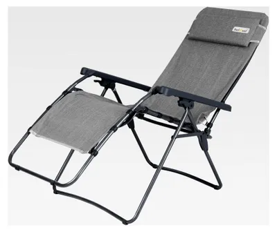 Produktbild von Relaxliege Emilia in hellgrau, belastbar bis 110 kg
