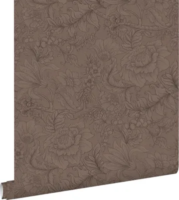 Produktbild von ESTAhome Tapete Blumenmuster Braun 50 x 900 cm