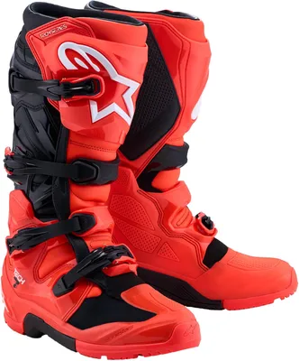 Image de Bottes de motocross Alpinestars Tech 7 Enduro 2026, rouge/noir, taille 9