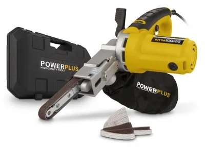Produktbild von Powerplus Elektro-Feilenschleifer POWX139-400W Elektrowerkzeug Bandschleifer - Fingerschleifer Schleifband 457x13mm - 1700min-1 - Handschleifer