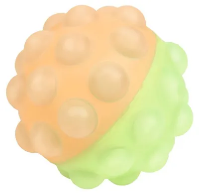 Produktbild von Moses Pop it Spielzeug aus Silikon, Neon-Farben, Nachleuchtend, 7 x 7 x 7 cm
