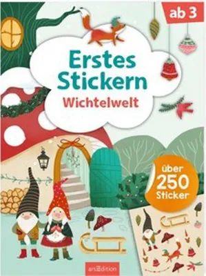 Produktbild von Erstes Stickern Stickerbuch Wichtelwelt Großformatig mit über 250 Aufklebern ab 3 Jahren