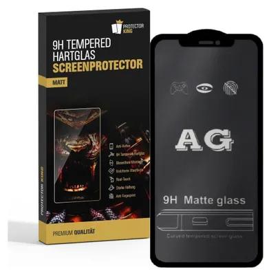A product box and a screen protector for a smartphone.