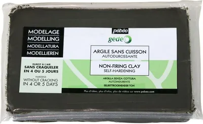Image de Bloc d'argile sans cuisson - Gris béton - 1,5 kg