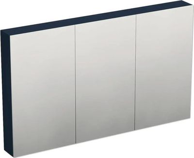 Jungborn Spiegelschrank TRENTA 120 x 14,4 x 72 cm taubenblau 3-türig IP 44