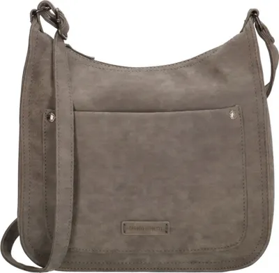Produktbild von Damen Tasche Schultertasche Umhängetasche Crossover Bag Leder Optik Handtasche Grau