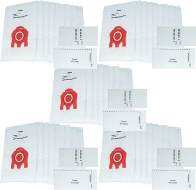 Produktbild von vhbw 50x Staubbeutel Ersatz für Miele Typ F/J/M, M 50 für Staubsauger - 27,5cm x 18cm Weiß