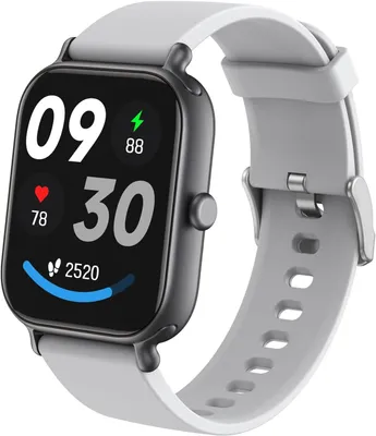 Image de Montre intelligente avec fonction téléphone, écran tactile HD de 1,95" montre de fitness avec cardiofréquencemètre SpO2 moniteur de sommeil podomètre étanche 100+ modes de sport