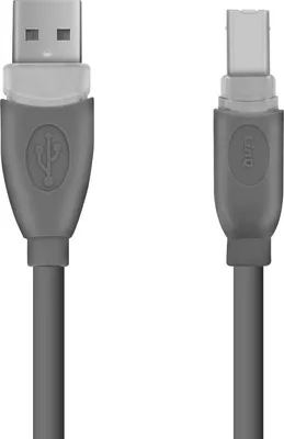 Immagine prodotto di LinQ USB-A 2.0 / USB-B 2.0 Cavo di connessione stabile a trasmissione rapida 3m Grigio