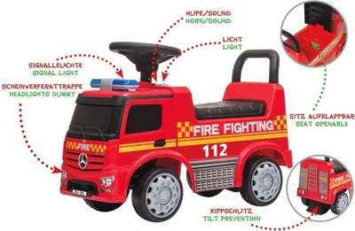 Zdjęcie produktu dla Jamara Rutscher Mercedes Antos Feuerwehr rot              1+