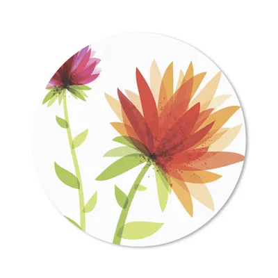 Produktbild von MuchoWow® Mauspad Mousepad Abstraktes Blumenmuster, Illustration 50x50 cm - Mousepads - Maus Mat - Pad - Mausunterlage - Vinyl