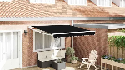Immagine prodotto di Maison Exclusive - Tenda da sole estensibile nera 300 x 250 x 165 cm