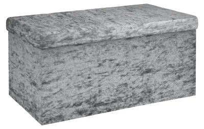Produktbild von Faltbarer Hocker mit Stauraum 76x38x38 cm in Velvet Grau
