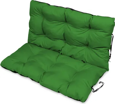 Produktbild von Sitzkissen Bankkissen Bankauflage für Gartenbank - 120x50 cm und Rückenlehne 120x60 cm - Outdoor und Indoor - grün