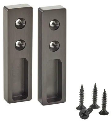 Produktbild von SOTECH Schrankstangenlager seitlich anschraubbar Titanoptik – für Aluminium Schrankstange (2 Stück)